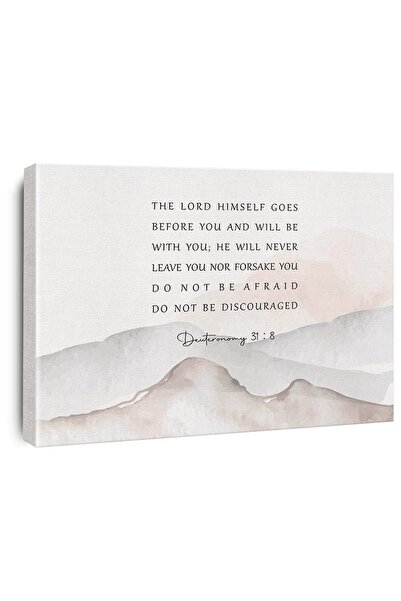 ALAYRA International ALAYRA Inspirational Bible Verse Canvas Print Decor Deut...