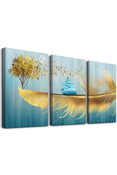 ALAYRA International ديكور حائط ألايرا لغرفة النوم، لوحات جدارية قماشية لغرفة...