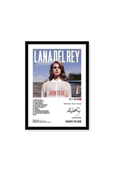 ALAYRA International ملصق حائط ألايرا كودر بارادايس لانا ديل ري | مقاس 8×12 بوصة (مقاس A4) | عمل فني جداري معلق