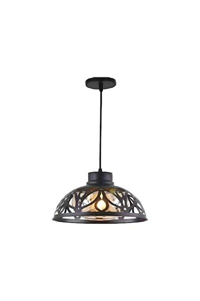 LEDZONE Lampă suspendată cu soclu E27, neagră, LZ2254-1