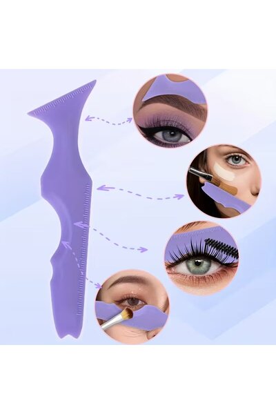 NeednStore 2-Pack Multifunctional Silicone Beauty Ruler - Eyeliner Lipstick E...