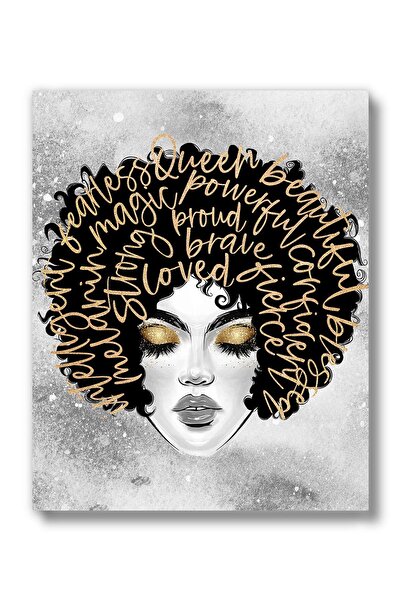 ALAYRA International مطبوعات فنية جدارية من ALAYRA، تصور امرأة سوداء أمريكية ...