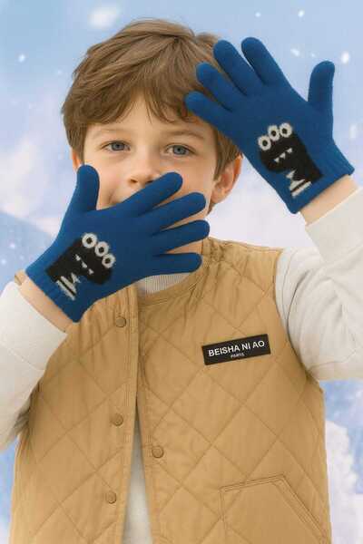 gigigiyim Dinozor Baskılı Yumoş Erkek Çocuk Eldiven