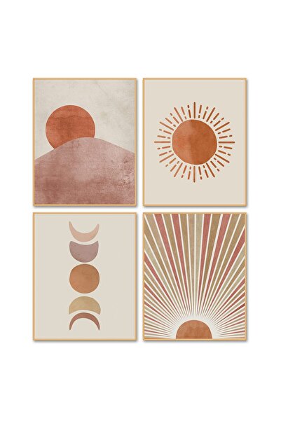 ALAYRA International لوحات جدارية من ALAYRA Boho Decor Sunrise - مطبوعات مراح...