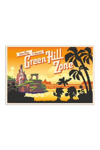 ALAYRA International ملصق ألايرا سونيك سبيد - 91 × 61.5 سم / 35.8 × 24.2 بوصة...