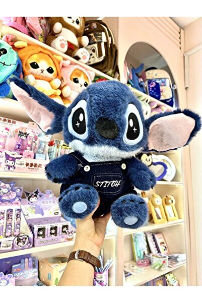 TrendTopic Uyku Arkadaşı Peluş Oyuncak Tulumlu Stitch Özel Seri 25 Cm