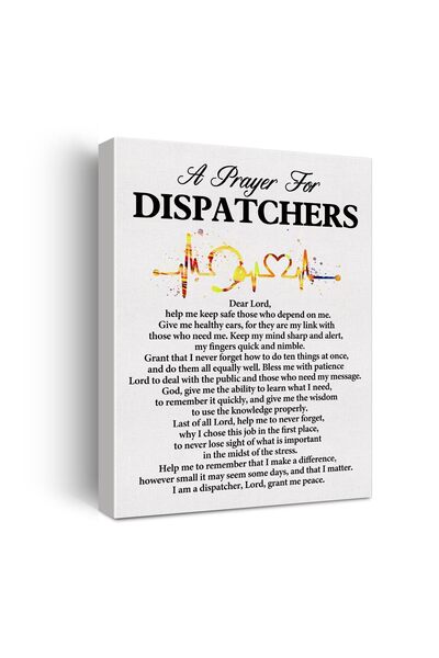 ALAYRA International ALAYRA a Dispatcher's Prayer Quote Poster Canvas Wall Ar...