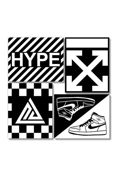 ALAYRA International ملصقات أحذية رياضية من ALAYRA (مجموعة من 4 ملصقات، 8 × 1...