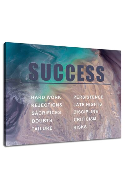 ALAYRA International لوحة جدارية من قماش ألايرا تحمل اقتباسات ملهمة عن النجاح...