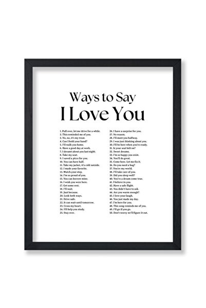 ALAYRA International ALAYRA Poster Master Ways To Say I Love You Poster - Ret...