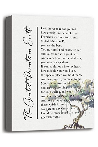 ALAYRA International لوحة جدارية قماشية بعنوان "أعظم الآباء" من ألايرا، ملصقا...