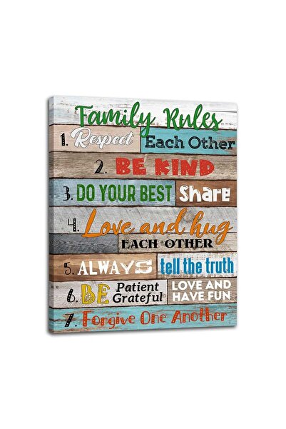 ALAYRA International لوحة جدارية تحمل قواعد عائلة ألايرا شانغ بين - اقتباسات ...