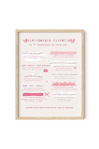 ALAYRA International ملصقات جدارية فنية مُؤطّرة تحمل اقتباسات عن الحب من ألاي...