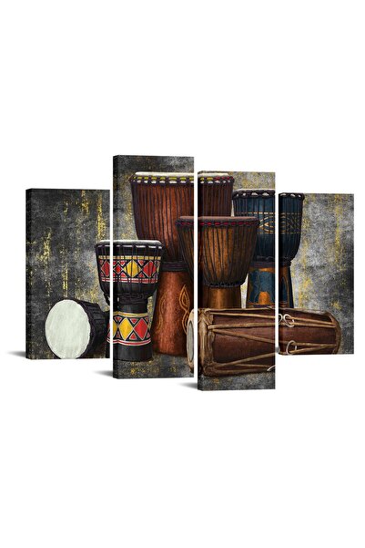 ALAYRA International ألايرا، لوحة جدارية أفريقية تقليدية مكونة من 4 قطع، لوحة...