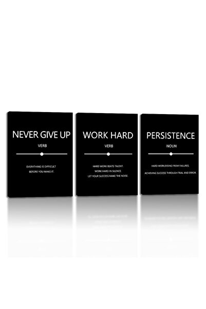 ALAYRA International ALAYRA Motivational Canvas Poster Prints 3 Pieces Entrep...