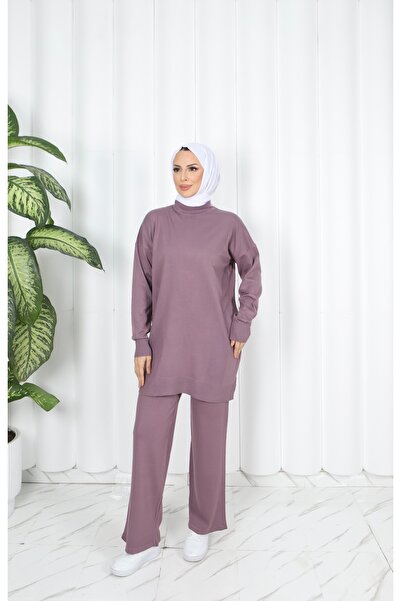 NİSUM MODA Asymmetrical Striped Mercerized Suit