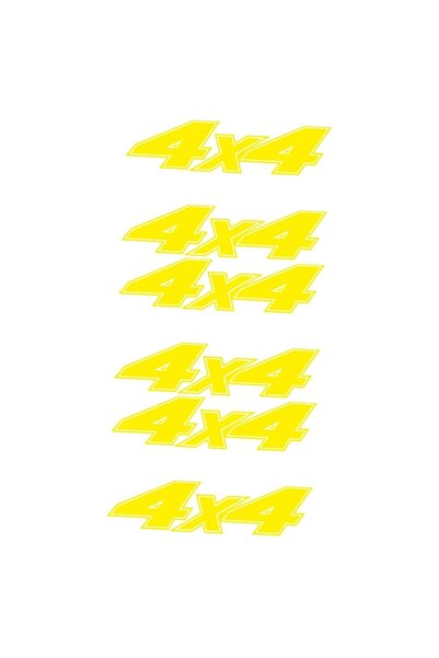 ALAYRA International ALAYRA 6 Pcs 4x4 Stickers Car Decor Car Stickers Decals Computer Sticker Car Window Decal Car