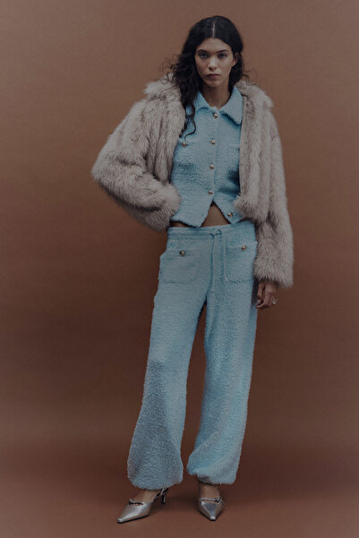 H&M Kabarık Tüylü Eşofman Altı