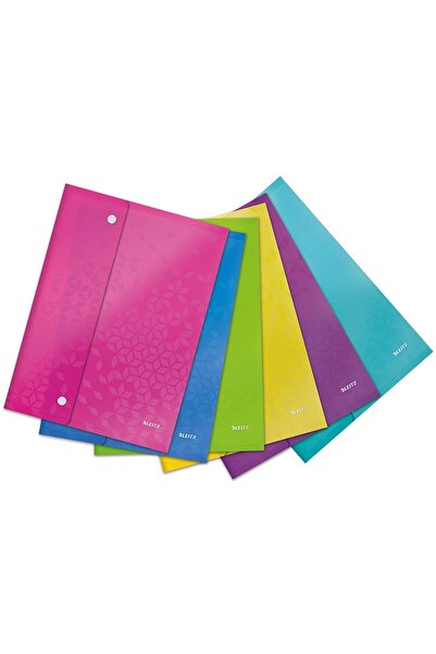 Leitz WOW color protective film with staples, various colors, 6 pcs/set
