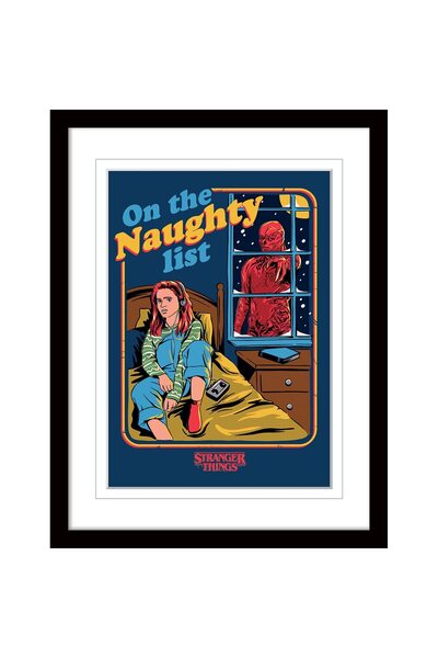 ALAYRA International ALAYRA Stranger Things Poster with Border and Black Fram...