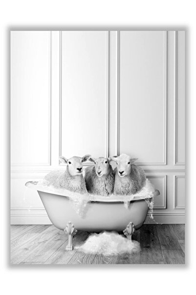 ALAYRA International ALAYRA Funny Bathroom Farmhouse Decor Sheep Poster –UNFR...