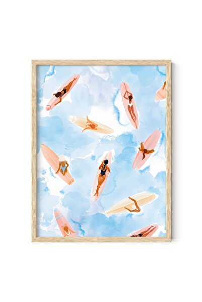 ALAYRA International ديكور جداري مؤطر من ALAYRA - صور شاطئية فنية جدارية، ملص...