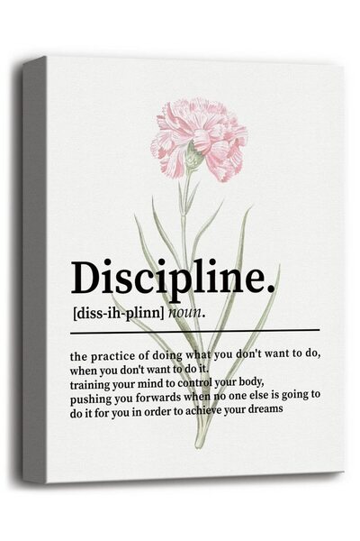 ALAYRA International لوحة جدارية قماشية من ALAYRA، تحمل تعريفًا ملهمًا للانضب...