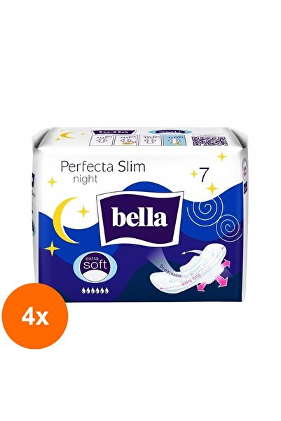 Bella Set of 4 x 7 Perfecta Night Extra Soft Absorbents