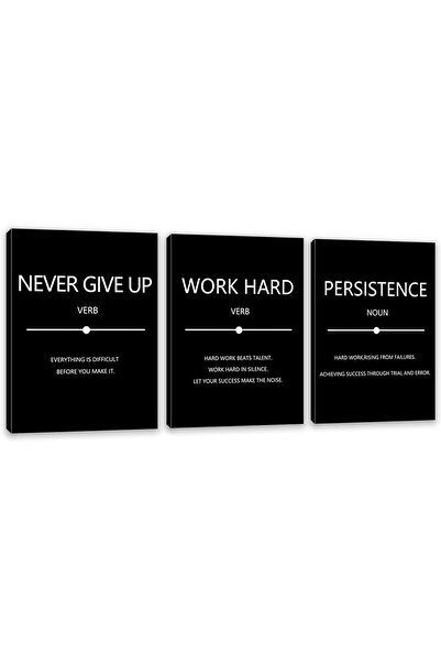 ALAYRA International لوحة جدارية قماشية ملهمة للنجاح من ALAYRA - ملصقات مطبوعة عن العمل الجاد - اقتباسات عن ريادة الأعمال