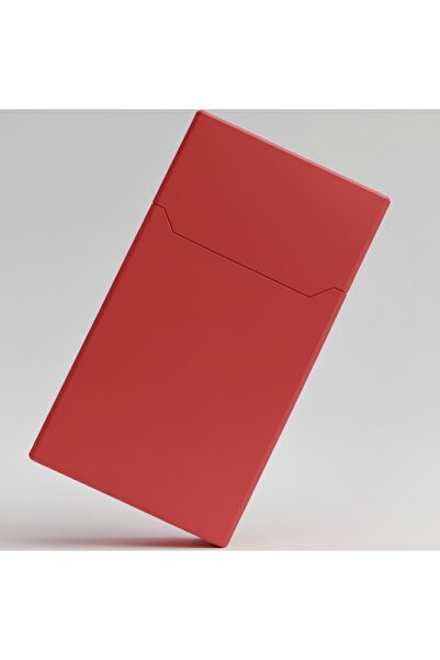 ERDEN 20 'li (Adet) Normal Uzun Sigara Kutusu Sert Plastik 1 Adet Kırmızı Ren...