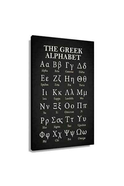 ALAYRA International ALAYRA Greek Alphabet Letter Learning Posters Framed Art...