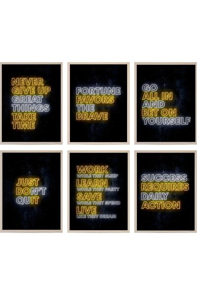 ALAYRA International ALAYRA Positive Inspirational Quotes Wall Art Prints Upl...