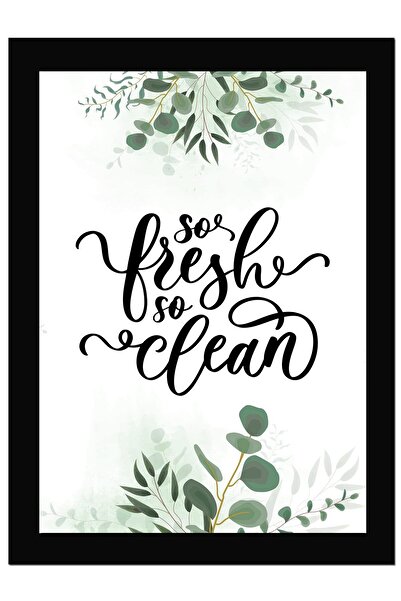 ALAYRA International ملصق مؤطر بتصميم "ألايرا: منعش ونظيف للغاية" مع اقتباسات...