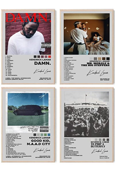 ALAYRA International مجموعة محدودة من ملصقات غلاف ألبوم ALAYRA لكيندريك لامار...