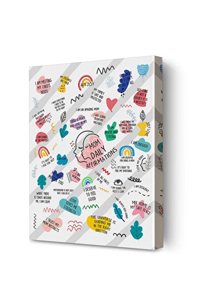 ALAYRA International لوحة جدارية قماشية مؤطرة من ALAYRA، هدية للأم، تحمل عبار...