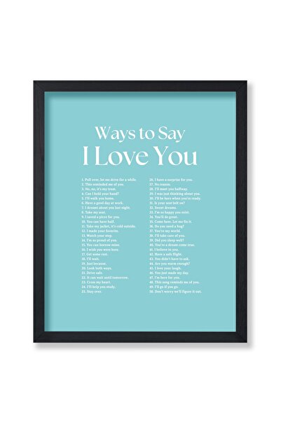 ALAYRA International ALAYRA Poster Master Ways To Say I Love You Poster - Mot...