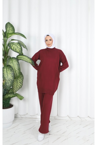 NİSUM MODA Asymmetrical Striped Mercerized Suit
