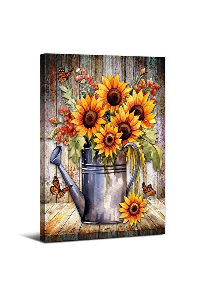 ALAYRA International لوحة جدارية على شكل زهرة الشمس من ALAYRA، ديكور حمام، دي...