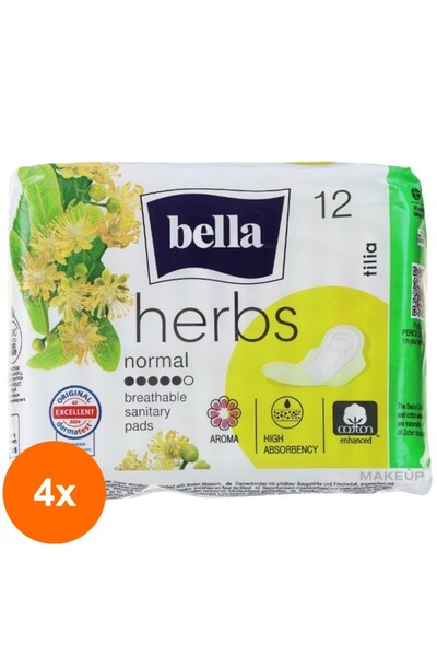 Bella Set 4 x 12 Absorbante Herbs Flori Tei