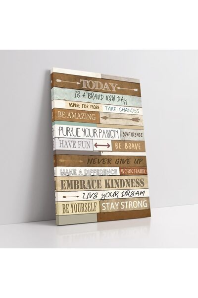 ALAYRA International ALAYRA Inspirational Quotes Wall Art, Today is a Day -Mo...