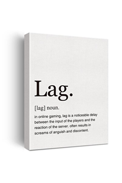 ALAYRA International لوحة جدارية مطبوعة على قماش بتصميم ALAYRA Lag Definition...