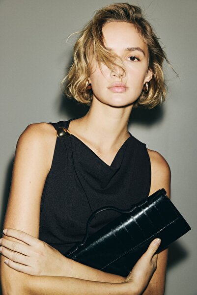 H&M Degaje Yaka Kolsuz Üst