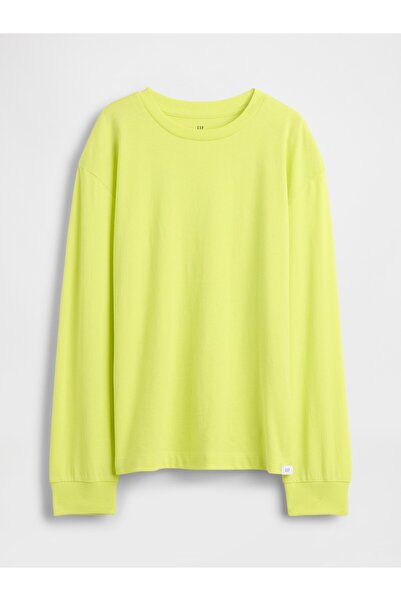 GAP Erkek Çocuk Sarı Relaxed T-Shirt