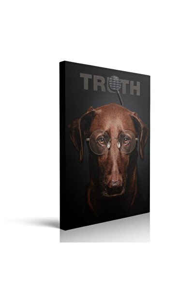 ALAYRA International لوحة جدارية قماشية مؤطرة لكلب لابرادور حكيم من ALAYRA - ...