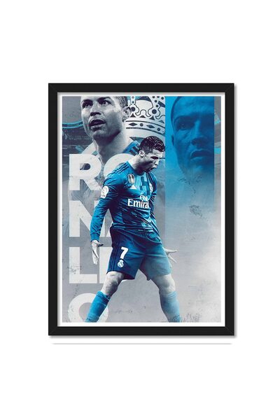 ALAYRA International ملصق ألايرا رونالدو للغرف والمكاتب (13 بوصة × 19 بوصة، م...