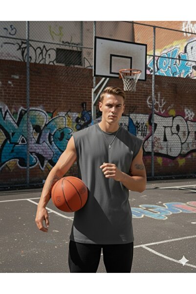 BW Bravely Wear ERKEK SIFIR KOL DÜZ BASIC KOLSUZ SPORCU ATLET