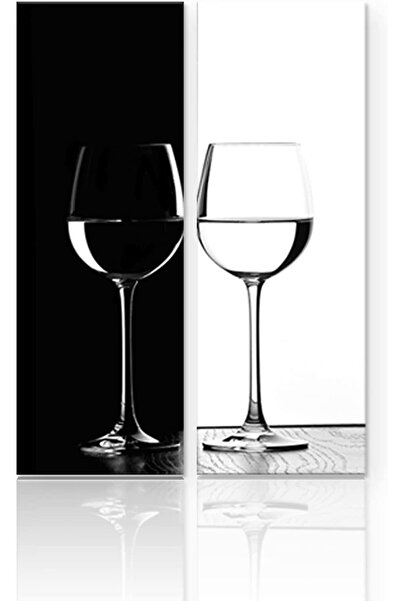 ALAYRA International لوحات جدارية للمطبخ من ALAYRA باللونين الأبيض والأسود، ص...