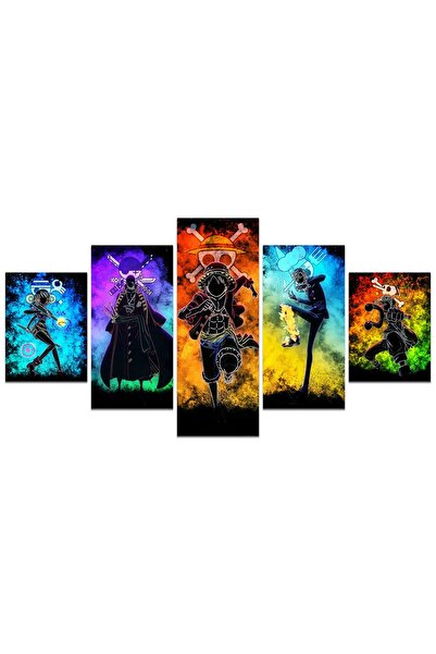 ALAYRA International ملصق أنمي ون بيس ALAYRA Hanyosa، لوحة جدارية من 5 قطع، م...