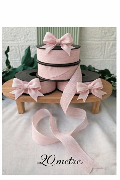 Esteks Dantel ve Tekstil Aksesuarları Panglică de in 1 bucată Nopeli roz pudr...