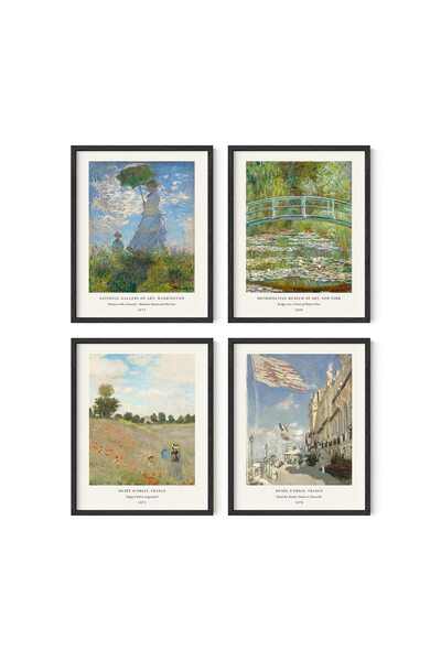 ALAYRA International لوحات فنية راقية من أعمال ألايرا - زنابق الماء - ملصق مونيه - مطبوعات فنية شهيرة - لوحات شهيرة